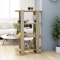 Book Cabinet/Room Divider Brown Oak 80x30x123.5 cm