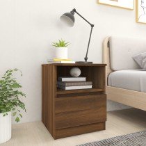 Bed Cabinets 2 pcs High Gloss Black 40x40x50 cm Engineered Wood