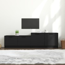 TV Cabinet White and Sonoma Oak 158.5x36x45 cm Engineered Wood