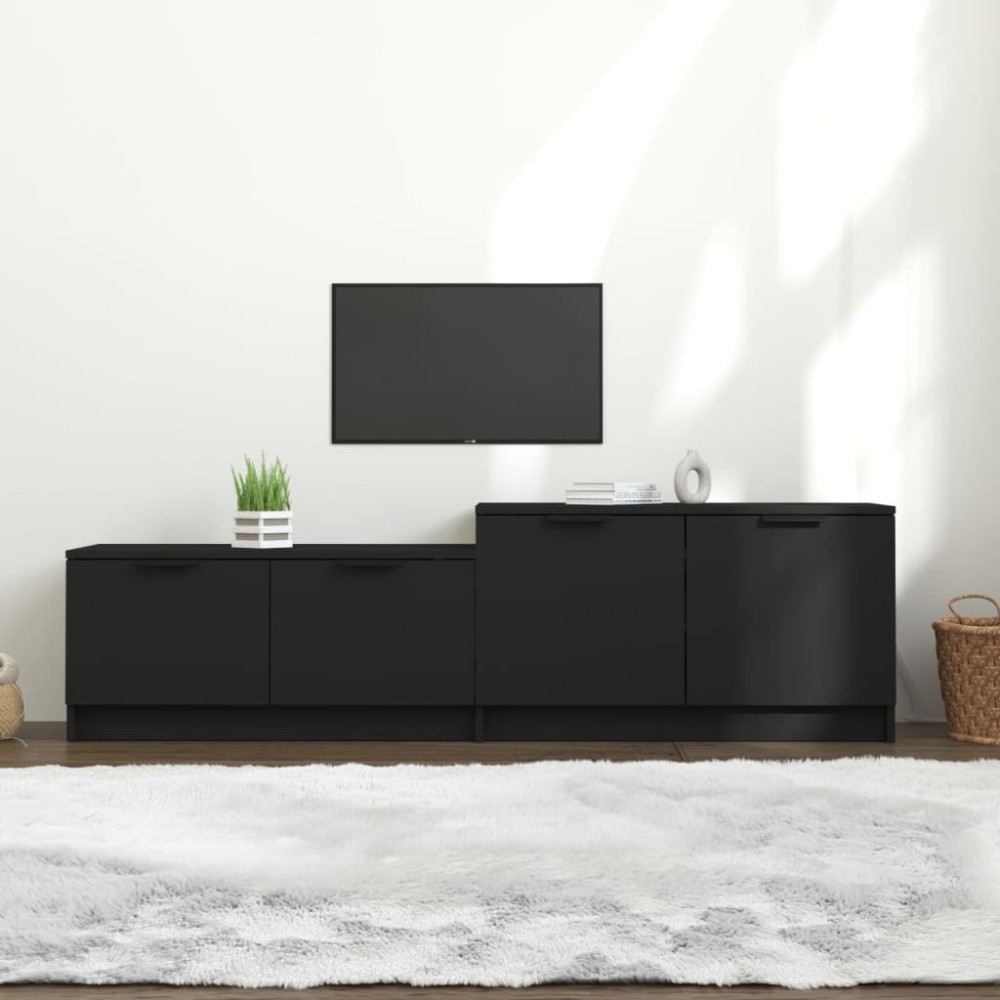 TV-Schrank Weiß und Sonoma-Eiche 158,5x36x45 cm Holzwerkstoff