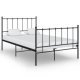 Bed Frame Grey Metal 180x200 cm 6FT Super King