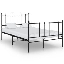 Bed Frame Grey Metal 180x200 cm 6FT Super King