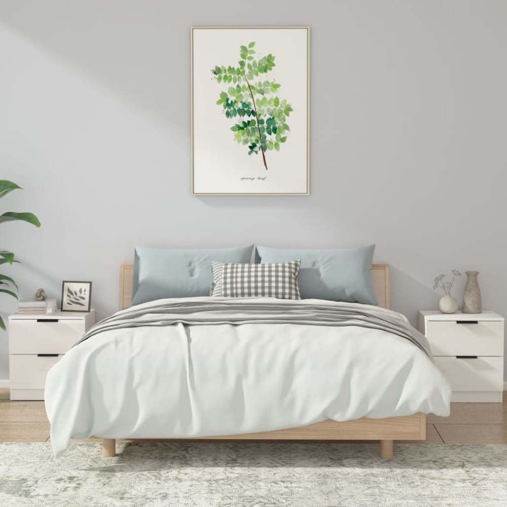 Bedside Cabinets 2 pcs Smoked Oak Engineered Wood