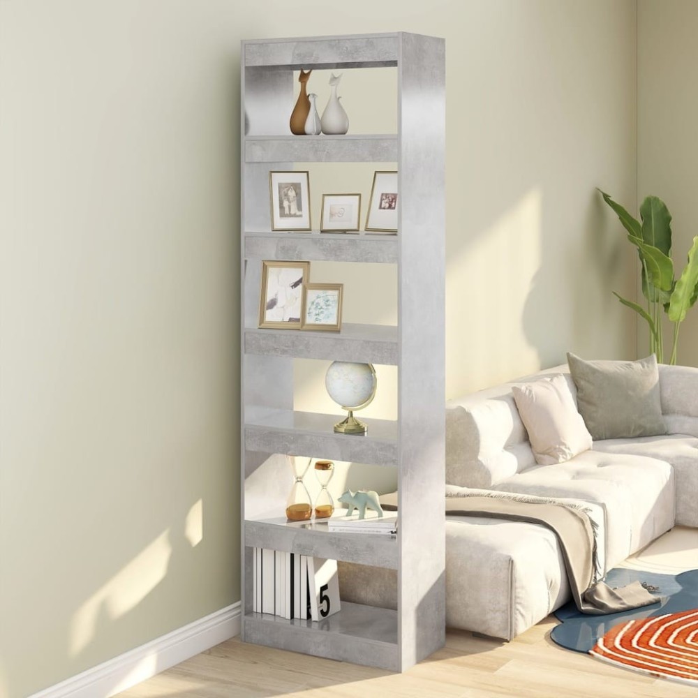 Book Cabinet/Room Divider High Gloss White 60x30x198 cm