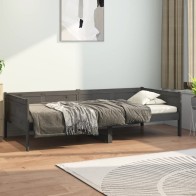 Day Bed Grey Solid Wood...