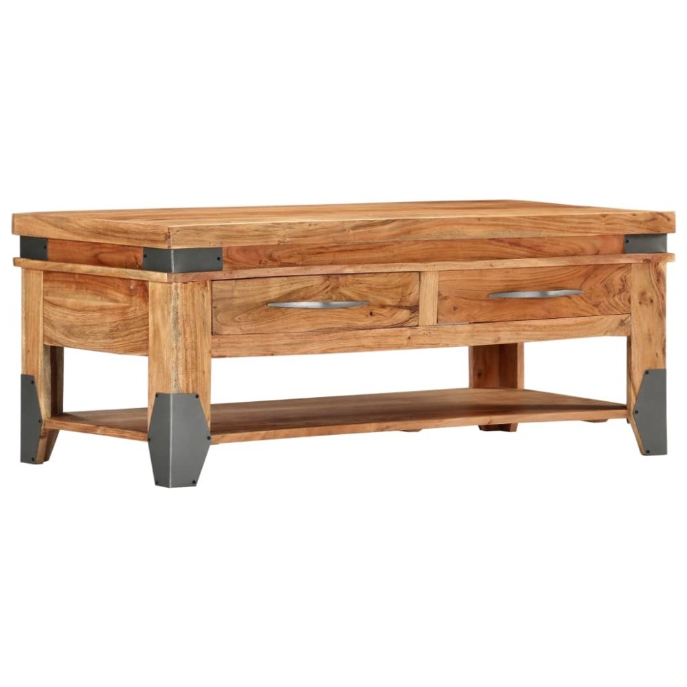 Coffee Table 110x52x45 cm Solid Acacia Wood