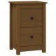 Bedside Cabinets 2 pcs Black 40x35x61.5 cm Solid Wood Pine