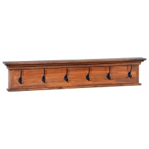 Wall Mounted Coat Rack 70x10x20 cm Solid Teak Wood