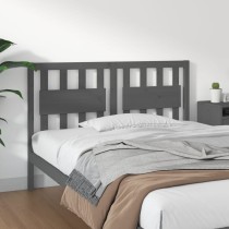 Bed Headboard White 155.5x4x100 cm Solid Wood Pine