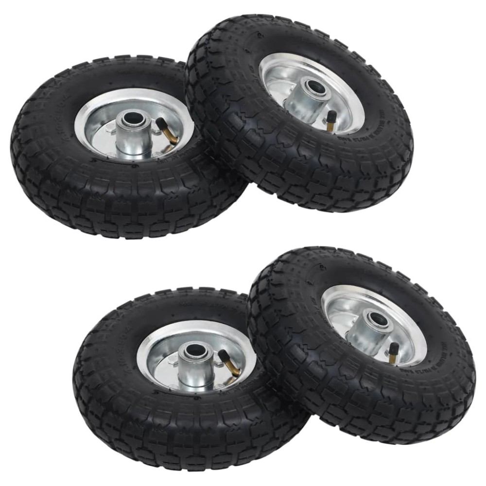 Sack Truck Wheels 2 pcs Rubber 4.10/3.50-4 (260x83)