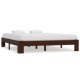 Bed Frame Dark Brown Solid Pine Wood 180x200 cm 6FT Super King