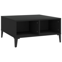 Couchtisch Hochglanz-Grau 60x60x30 cm Holzwerkstoff