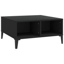 Coffee Table High Gloss Grey 60x60x30 cm Engineered Wood