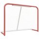 Hockey Goal with Net Red&White 153x60x118 cm Steel&Polyester