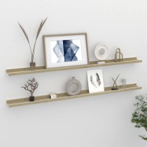 Wall Shelves 2 pcs Concrete Grey 40x9x3 cm