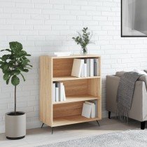 Bookcase White 69.5x32.5x90 cm Engineered Wood