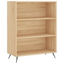 Bookcase White 69.5x32.5x90 cm Engineered Wood