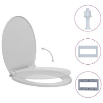 Soft-Close Toilet Seat Quick Release Beige Oval