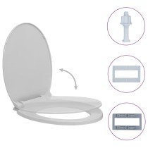 Soft-Close Toilet Seat Quick Release Beige Oval