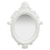 Wall Mirror Castle Style 56x76 cm Silver