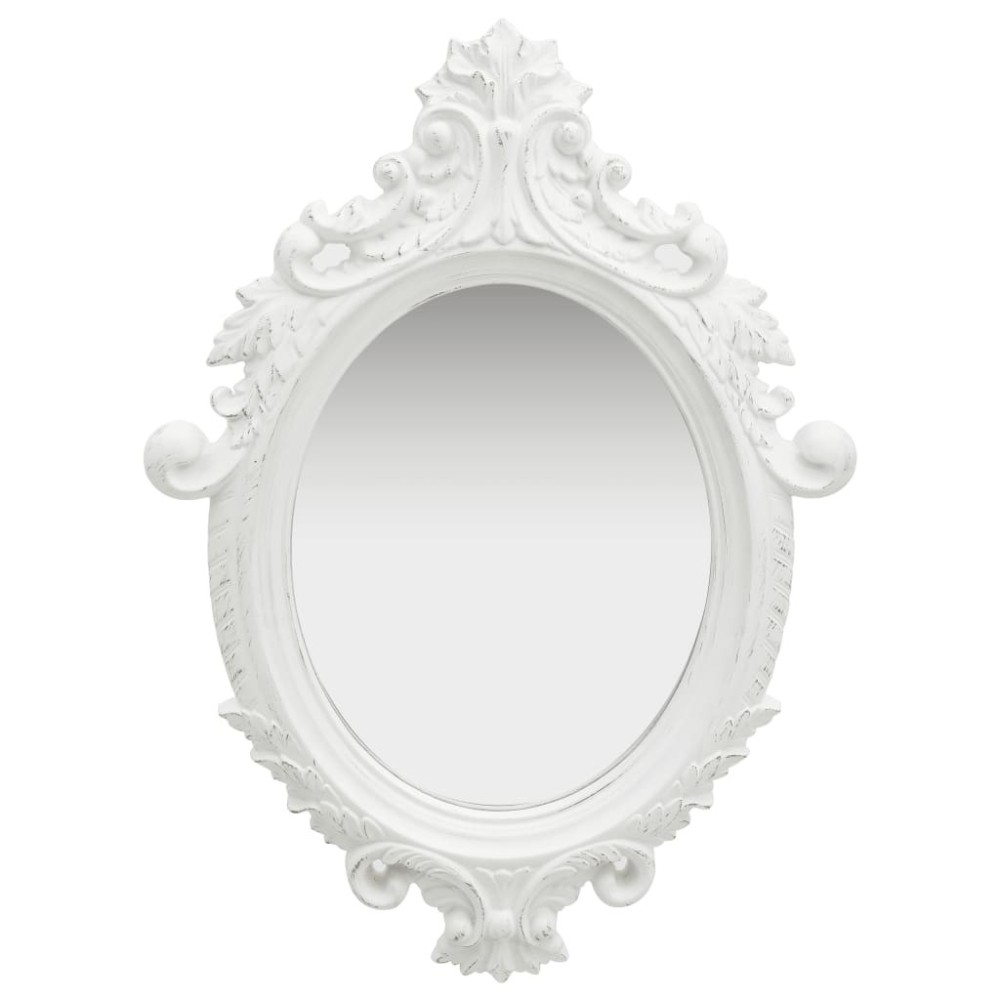Wall Mirror Castle Style 56x76 cm Silver