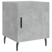 Bedside Cabinet Concrete Grey 40x40x50 cm Engineered Wood