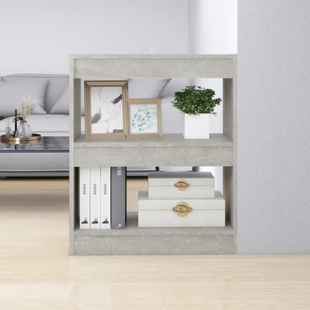 Book Cabinet/Room Divider Grey Sonoma 60x30x72 cm