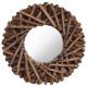 Wall Mirror 60 cm Teak Round