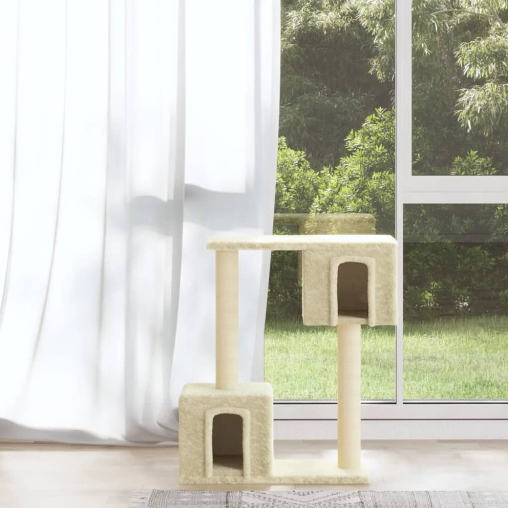 Cat Tree with Sisal Scratching Posts Dark Grey 60 cm