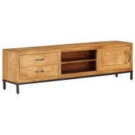 TV Cabinet Solid Mango Wood...