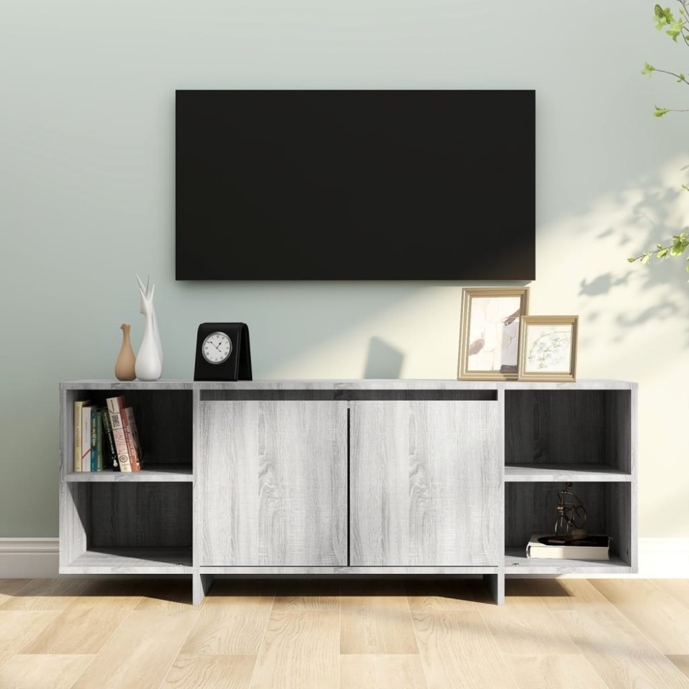 TV-Schrank Räuchereiche 130x35x50 cm Holzwerkstoff