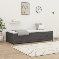 Day Bed Grey 90x190 cm 3FT...