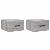 Wall-mounted Bedside Cabinets 2 pcs Brown Oak 35x35x20 cm
