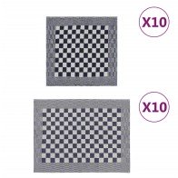 50 Piece Towel Set Black...