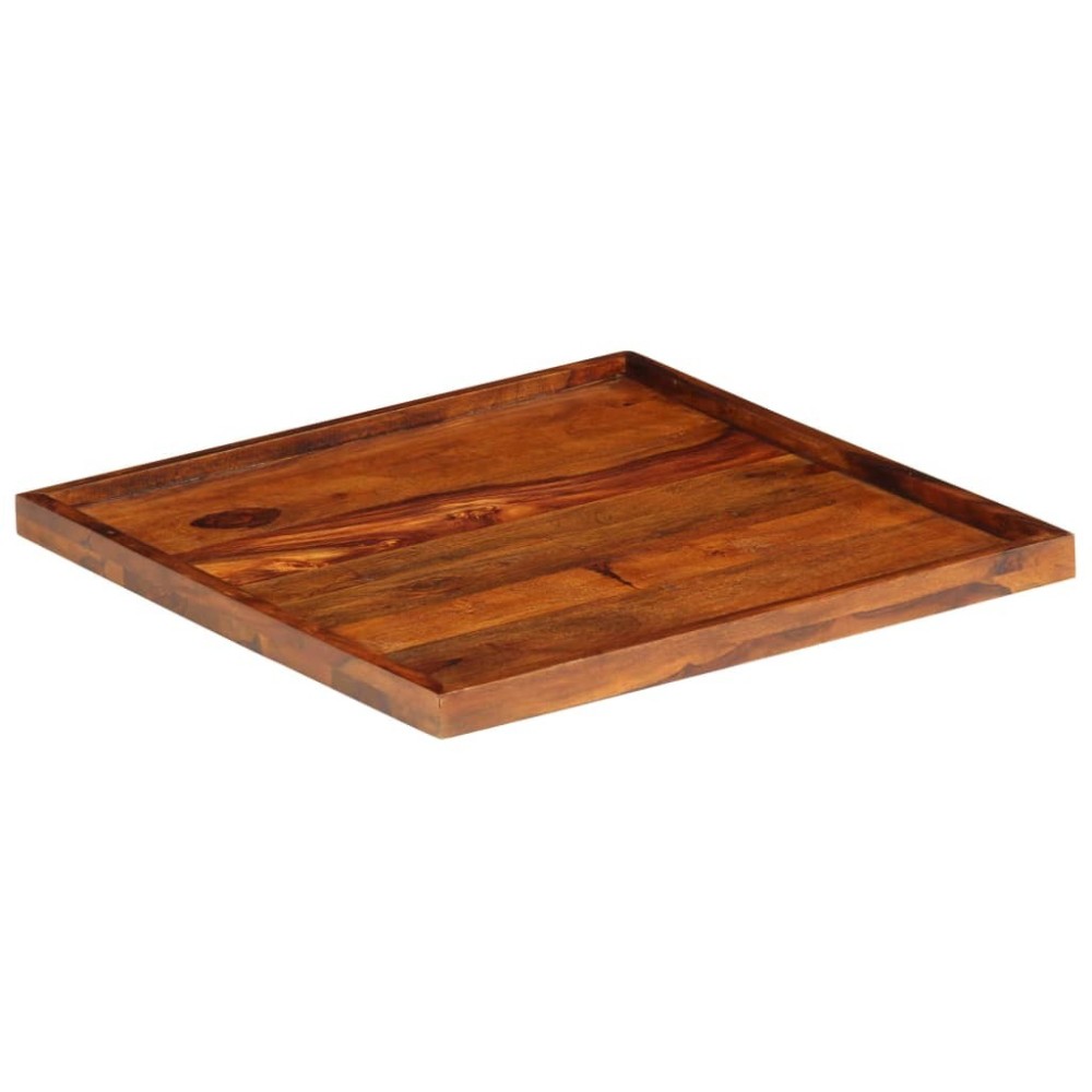 Serving Tray Solid Sheesham Wood 50x50 cm