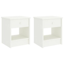 Bedside Cabinet Light Wood 35x30x40 cm Solid Pinewood