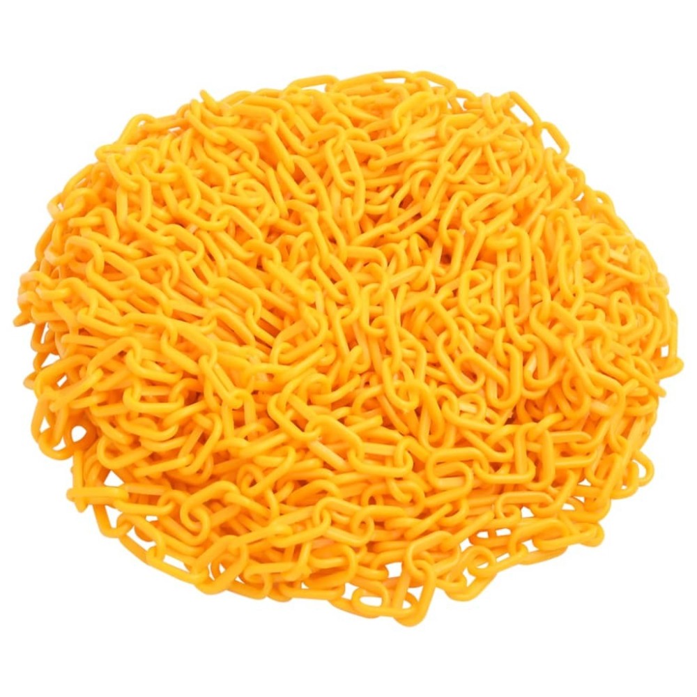 30 m Plastic Warning Chain Yellow and Black