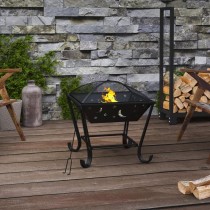 Fire Pit with Poker 50 cm...