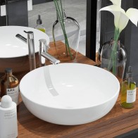 Basin Round Ceramic White...
