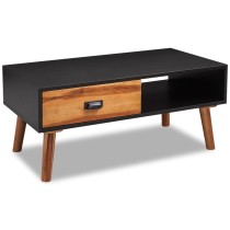 Solid Acacia Wood Coffee Table 90x50x40 cm