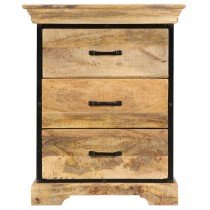 Chest of Drawers 60x30x75 cm Solid Mango Wood