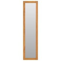 Wandspiegel mit Regalen 30×30×120 cm Teak Massivholz