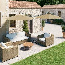 Double Parasol with Steel Pole Sand 600 cm