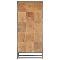 Drawer Cabinet 45x30x100 cm Solid  Reclaimed Wood