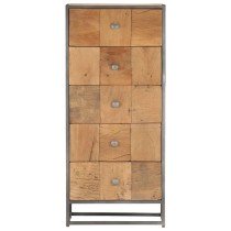 Drawer Cabinet 45x30x100 cm Solid  Reclaimed Wood