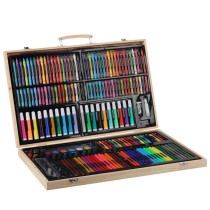 Artist 180-Piece Painting Art Set in Wooden Box