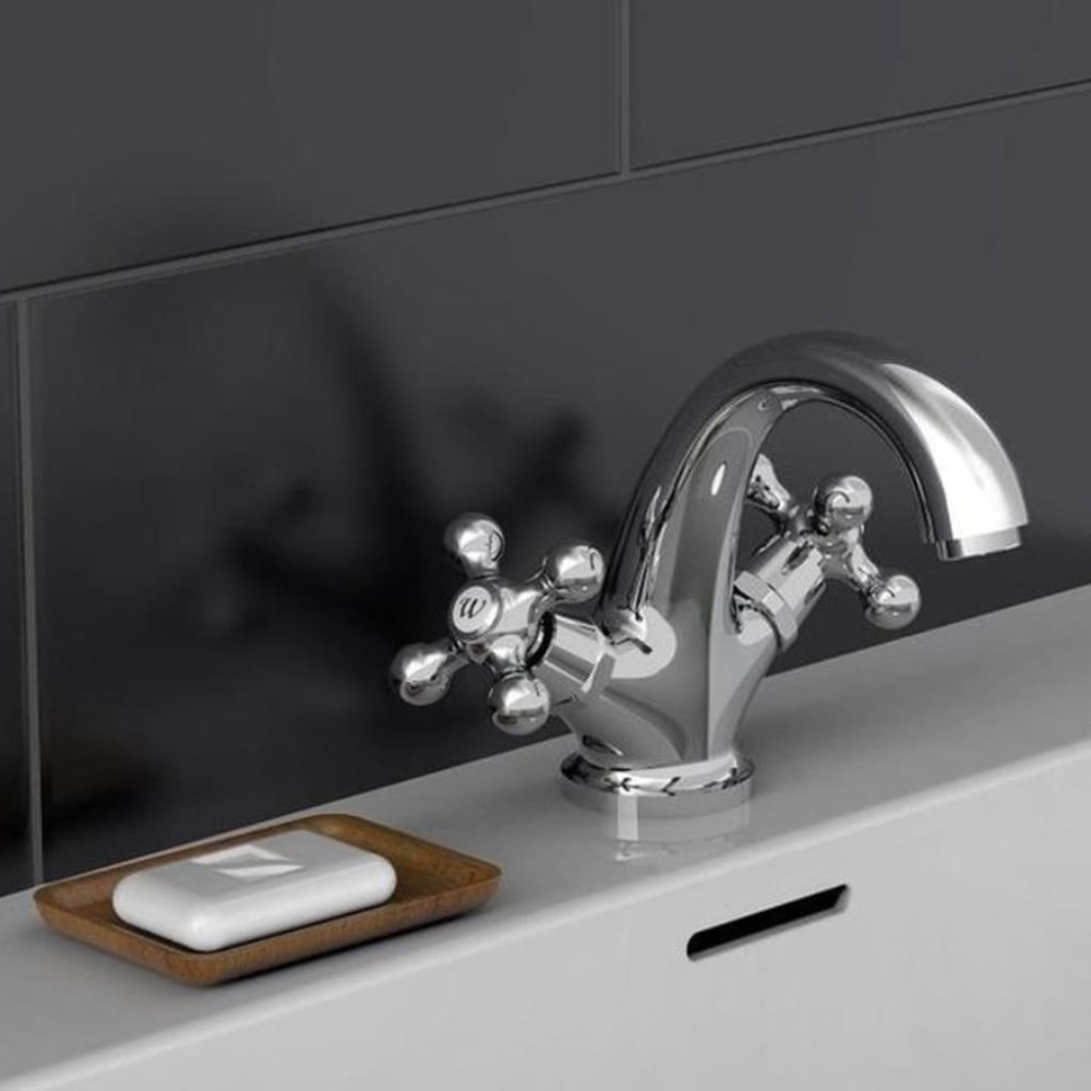 SCH TTE 2-Handle Basin Mixer ELK Chrome