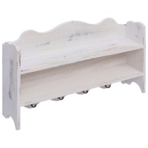 Wall Mounted Coat Rack Grey 50x10x30 cm Wood