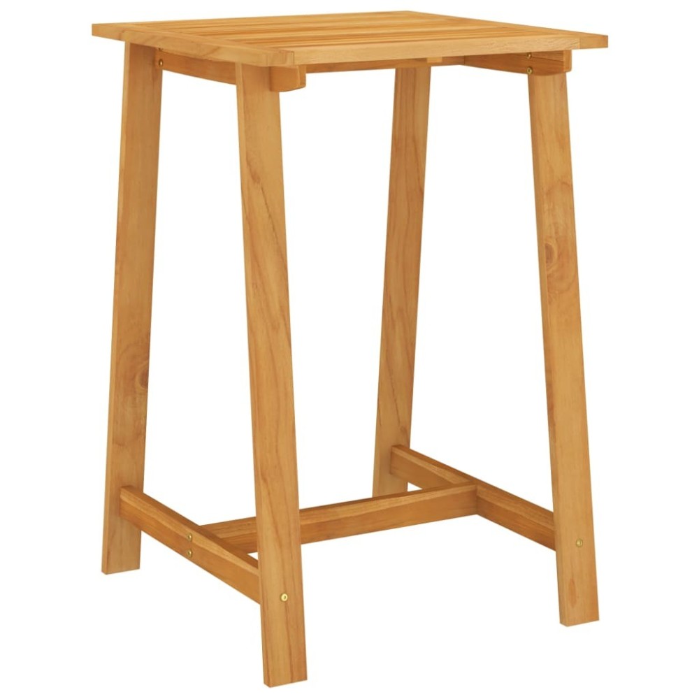Garden Bar Table Grey 140x70x104 cm Solid Acacia Wood