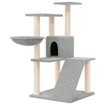 Cat Tree with Sisal Scratching Posts Cream 94 cm